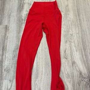 Red flare leggings. SUPER TRENDY! from aerie